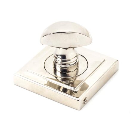 From the Anvil Polished Nickel Round Thumbturn Set (Square) - Image 3