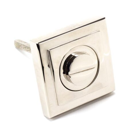 From the Anvil Polished Nickel Round Thumbturn Set (Square) - Image 4