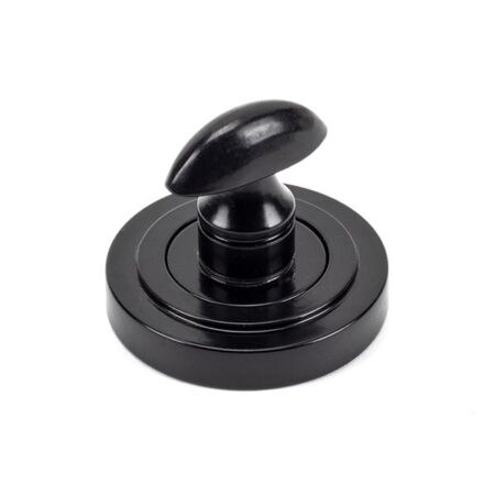 From the Anvil Black Round Thumbturn Set (Art Deco) - Image 3