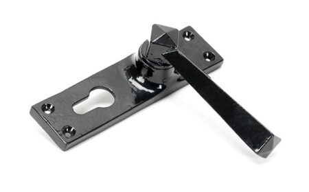 From the Anvil Black Straight Lever Euro Lock Set - Image 3