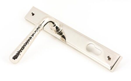 From the Anvil Polished Nickel Hammered Newbury Slimline Espag. Lock Set - Image 4