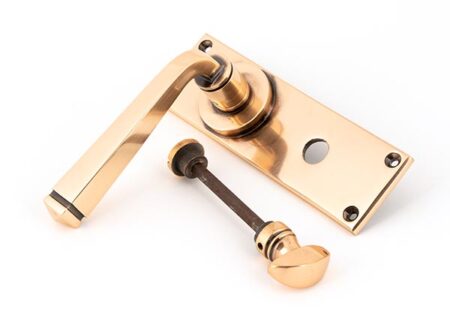 From the Anvil Polished Bronze Avon Lever Bathroom Set - Image 3