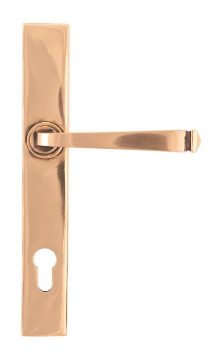From the Anvil Polished Bronze Avon Slimline Lever Espag. Lock Set - Image 3