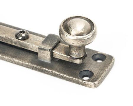 From the Anvil Antique Pewter 4" Universal Bolt - Pewter Patina - Image 3