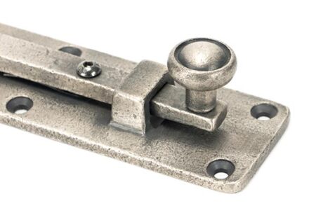 From the Anvil Antique Pewter 6" Universal Bolt - Pewter Patina - Image 3