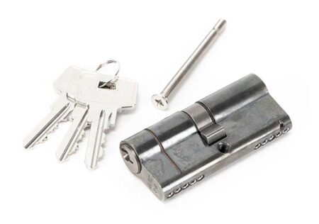 From the Anvil Pewter 35/35 5pin Euro Cylinder KA - Pewter Patina - Image 2