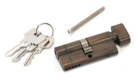 From the Anvil Aged Brass 35/35 5pin Euro Cylinder/Thumbturn - Image 3