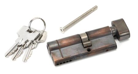 From the Anvil Aged Bronze 35T/45 5pin Euro Cylinder/Thumbturn - Image 3