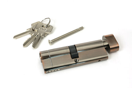 From the Anvil Polished Bronze 45/45 5pin Euro Cylinder/Thumbturn - Image 3