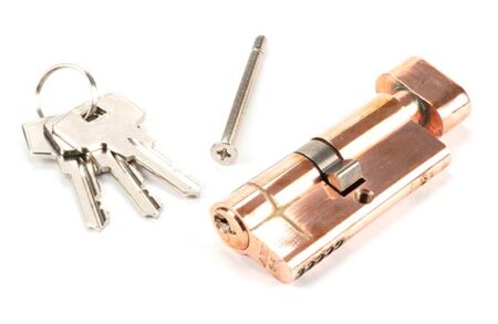 From the Anvil Polished Bronze 35/35 5pin Euro Cylinder/Thumbturn KA - Image 4
