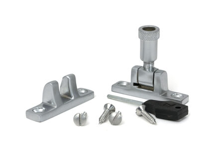 From the Anvil Satin Chrome Brompton Brighton Fastener - Narrow (Square) - Image 4