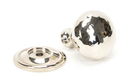 Polished Nickel Hammered Mushroom Cabinet Knob 32mm | 46022 - Image 3