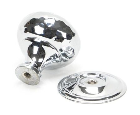 Polished Chrome Hammered Mushroom Cabinet Knob 32mm | 46023 - Image 4