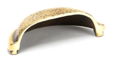 From the Anvil Aged Brass Hammered Regency Concealed Drawer Pull - Image 3