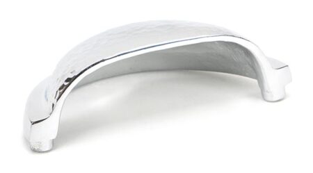 From the Anvil Polished Chrome Hammered Regency Concealed Drawer Pull - Image 3