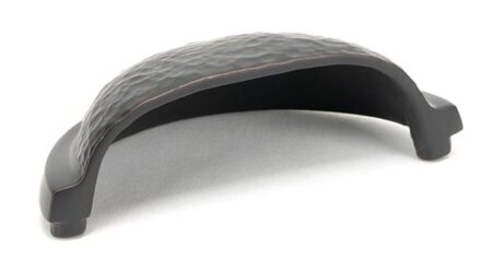 From the Anvil Aged Bronze Hammered Regency Concealed Drawer Pull - Image 3