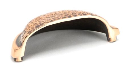 From the Anvil Polished Bronze Hammered Regency Concealed Drawer Pull - Image 3
