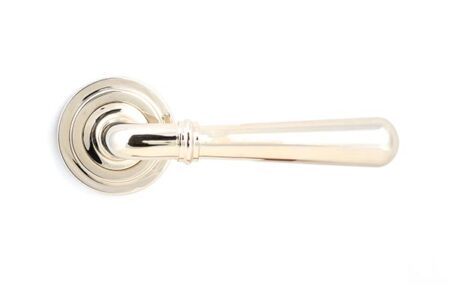 From the Anvil Polished Nickel Newbury Lever on Rose Set (Art Deco) - Image 3