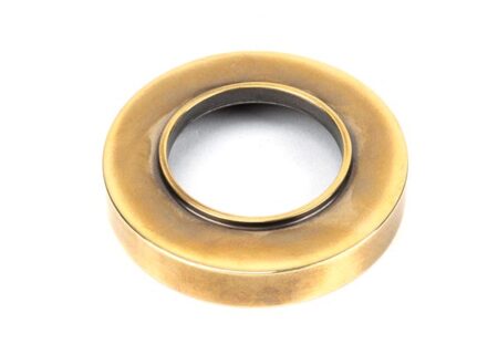 From the Anvil Aged Brass Hammered Newbury Lever on Rose Set (Plain) - Image 4
