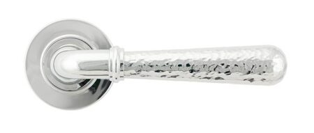 From the Anvil Polished Chrome Hammered Newbury Lever on Rose Set (Plain) - Image 3