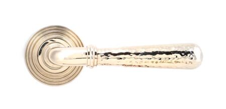 From the Anvil Polished Nickel Hammered Newbury Lever on Rose Set (Beehive) - Image 3
