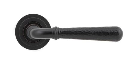 From the Anvil Aged Bronze Hammered Newbury Lever on Rose Set (Art Deco) - Image 3