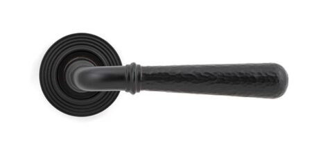 From the Anvil Aged Bronze Hammered Newbury Lever on Rose Set (Beehive) - Image 3