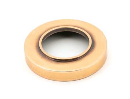 From the Anvil Polished Bronze Hammered Newbury Lever on Rose Set (Plain) - Image 4