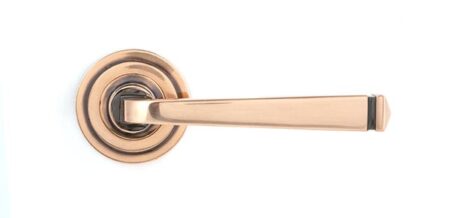From the Anvil Polished Bronze Avon Round Lever on Rose Set (Art Deco) - Image 3
