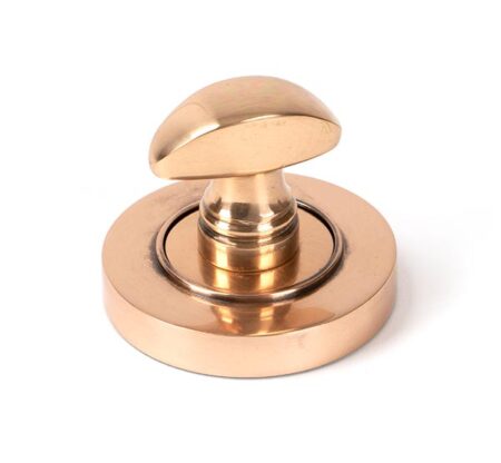 From the Anvil Polished Bronze Round Thumbturn Set (Plain) - Image 3