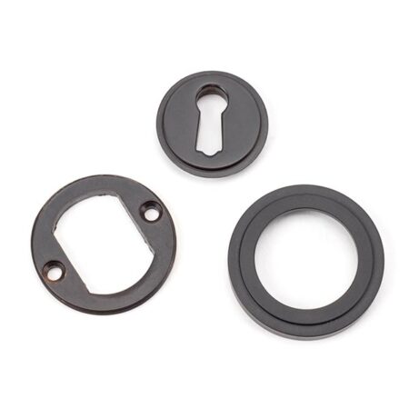 From the Anvil Aged Bronze Round Escutcheon (Art Deco) - Image 4