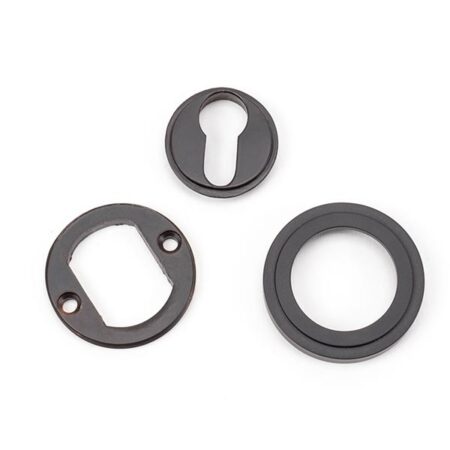 From the Anvil Aged Bronze Round Euro Escutcheon (Art Deco) - Image 4
