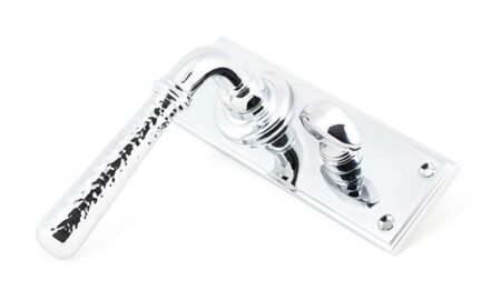 Polished Chrome Hammered Newbury Lever Bathroom Set | 46215 - Image 3