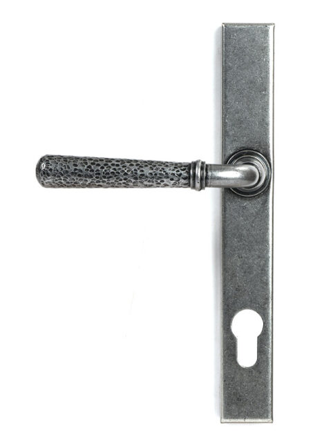 Pewter Hammered Newbury Slimline Espag. Lock Set | 46389 - Image 3