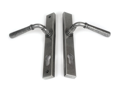 Pewter Hammered Newbury Slimline Espag. Lock Set | 46389 - Image 4