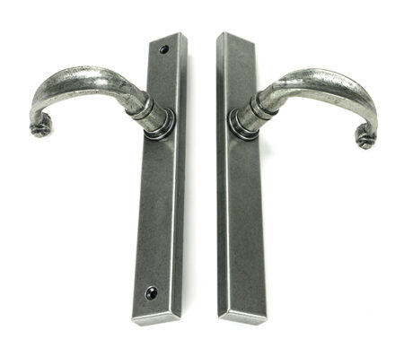 Pewter Cottage Slimline Lever Espag. Latch Set | 46401 - Image 4