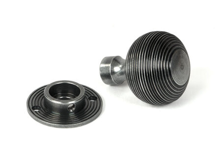 Pewter Heavy Beehive Mortice/Rim Knob Set | 46403 - Image 4