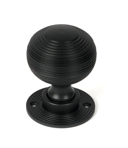 Matt Black Heavy Beehive Mortice/Rim Knob Set | 46404 - Image 3