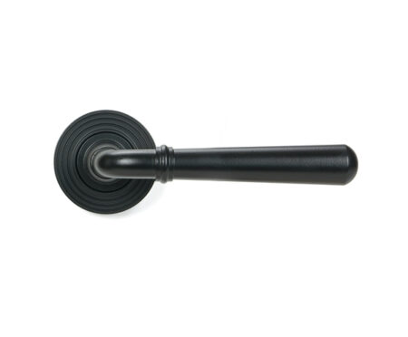 Matt Black Newbury Lever on Rose Set (Beehive) | 46461 - Image 3