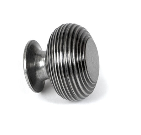 From the Anvil Pewter Beehive Cabinet Knob 40mm - Pewter Patina - Image 3