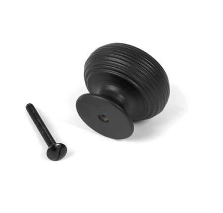 From the Anvil Matt Black Beehive Cabinet Knob 40mm - Image 4