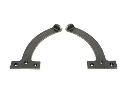 From the Anvil Pewter 7" Quadrant Stay (Pair) - Pewter Patina - Image 3