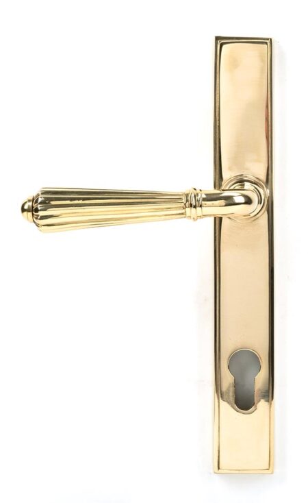 Polished Brass Hinton Slimline Lever Espag. Lock Set | 46547 - Image 3