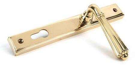 Polished Brass Hinton Slimline Lever Espag. Lock Set | 46547 - Image 4
