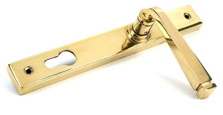 Polished Brass Avon Slimline Lever Espag. Lock Set | 46548 - Image 4