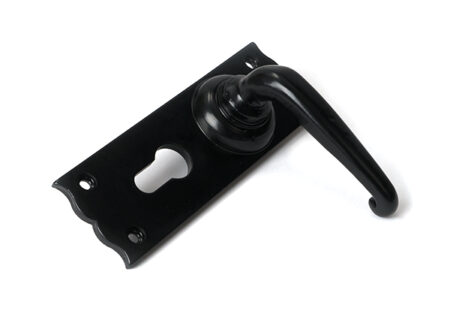 Black Oak Lever Euro Lock Set | 46570 - Image 4
