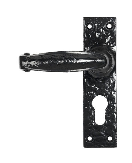 Black Lever Euro Lock Set | 46573 - Image 3