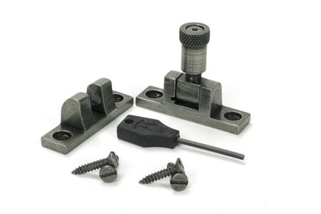From the Anvil Pewter Brompton Brighton Fastener - Narrow (Square) - Pewter Patina - Image 3