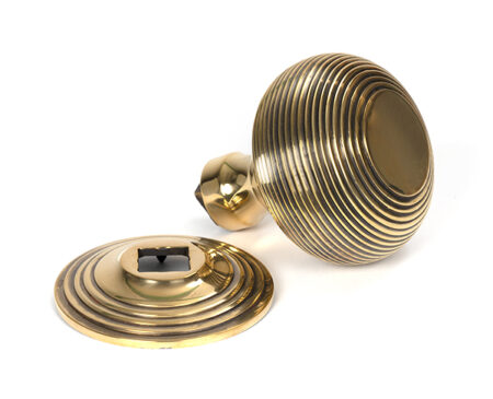 Aged Brass Beehive Centre Door Knob | 46654 - Image 3
