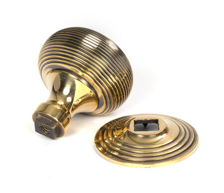 Aged Brass Beehive Centre Door Knob | 46654 - Image 4